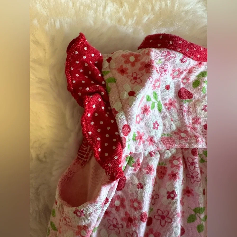 Carter’s Strawberry Floral Romper| Baby Girl | 3 Months | Pink Summer Outfit 🍓